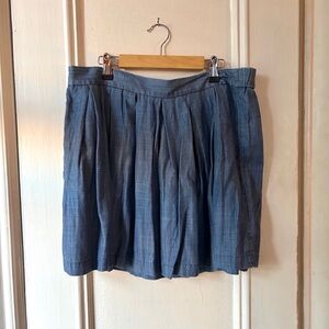 American Eagle Outfitters Blue Pleated Skirt